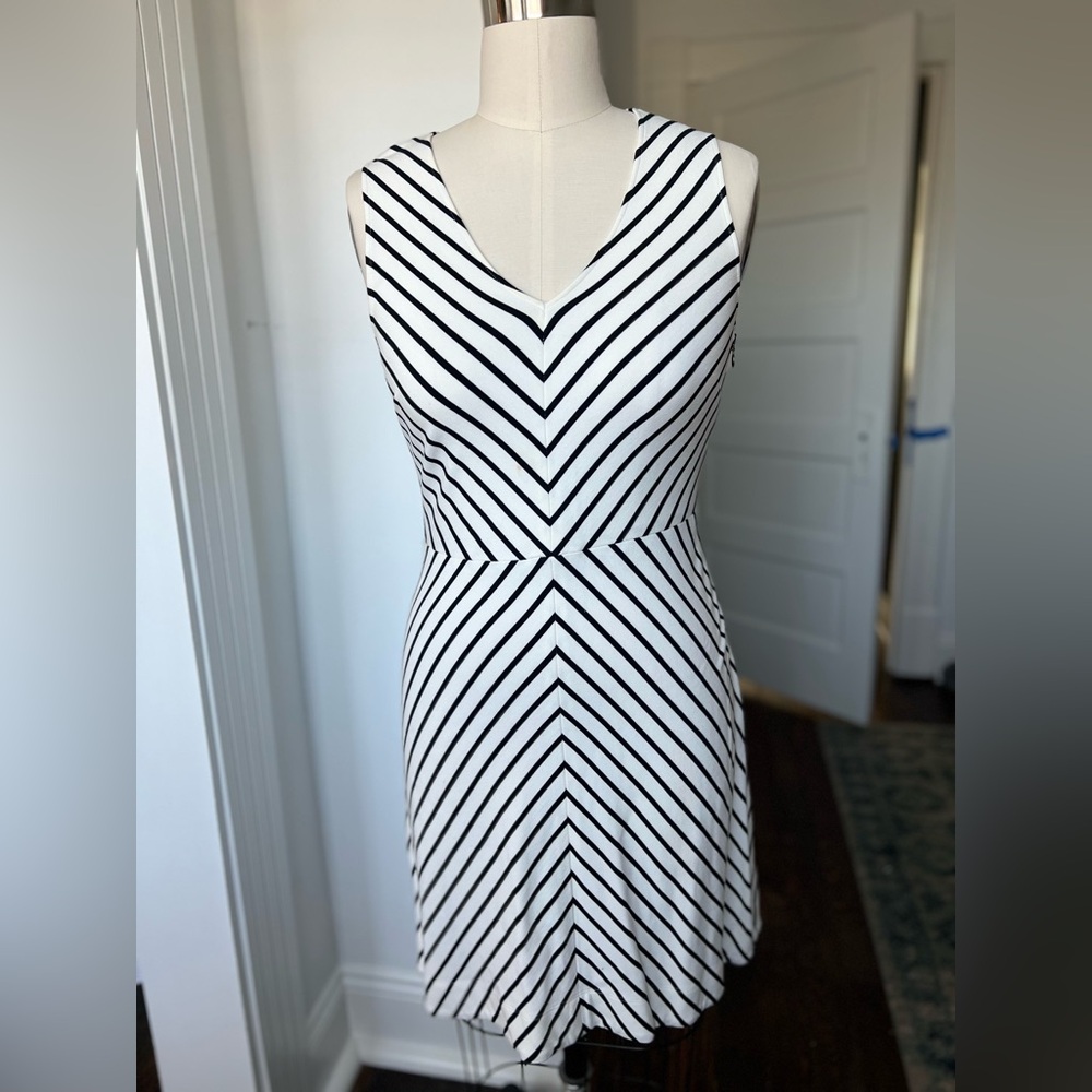 Banana Republic stripe sleeveless dress
